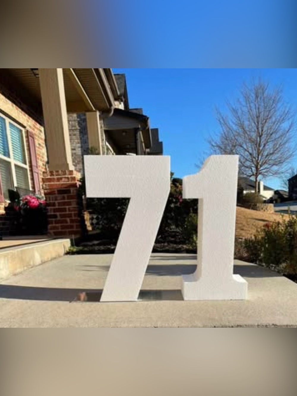 Large Decorative Foam Number 7 | 30” Tall Event Props - Picture 5 of 12